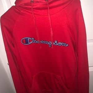 Red Authentic Champion Hoodie